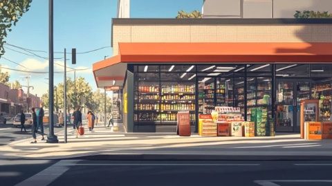 前一個月,我家小區(qū)門口新開了一家某縣小吃店
