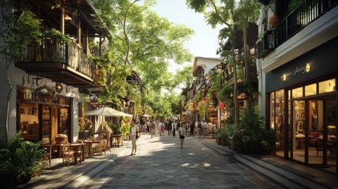 2024年春節期間，廈門石鼓路美食街：人氣黯淡，再現“空城”景象
