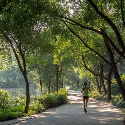 漫步泰達公園，邂逅美好風景