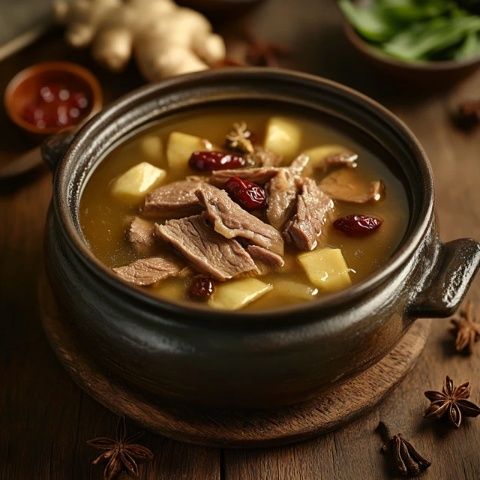 高湯拌勻肉餡至有彈性，制作美味紅燒肉步驟詳解