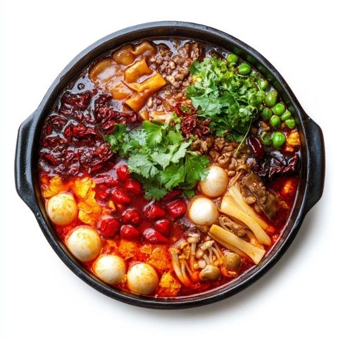 火鍋是廣受喜愛的中華美食，不同地區有不同的特色鍋底和調料配方