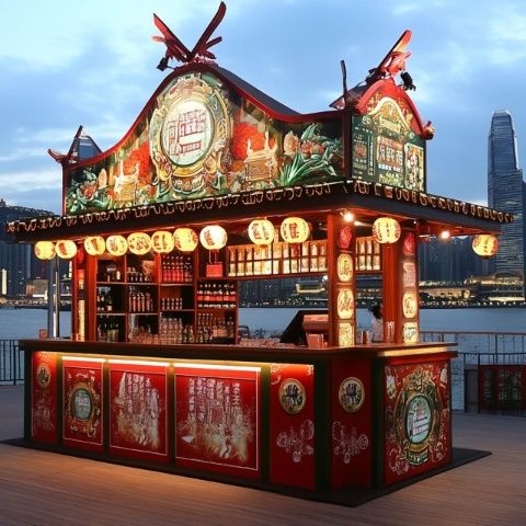 重慶四十七樓大排檔：復(fù)古風情與都市夜景的完美融合