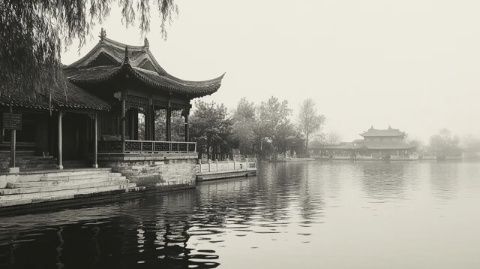 株洲古稱建寧：建寧風景亭閣一道美麗的江景