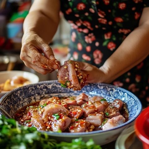 坪市鄉秘制火逼肉：探尋民間特色美食之旅
