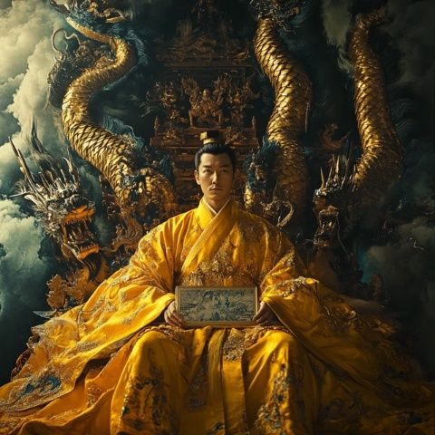 穿超豪華唐裝坐龍椅自稱楊貴妃，女子行為太迷惑！