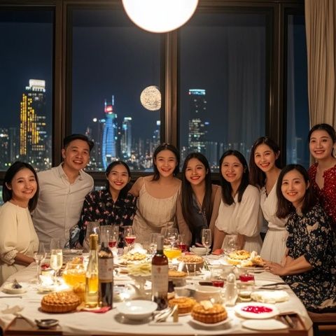 衡陽縣員工歡聚一堂共進(jìn)晚餐