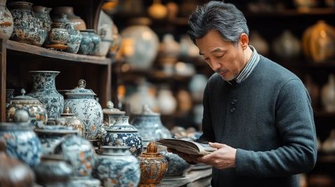 清水塘古玩市場(chǎng)偶遇古董小霸王