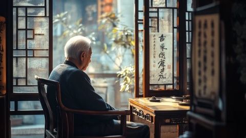 滬上老伯深秋愁緒濃，似置身火爐旁受煎熬