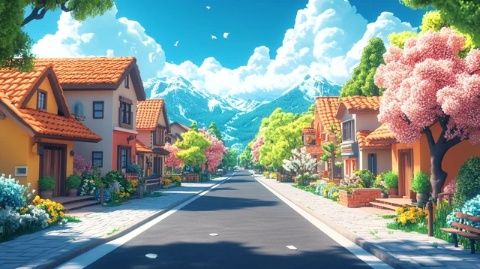 心中的故鄉美景