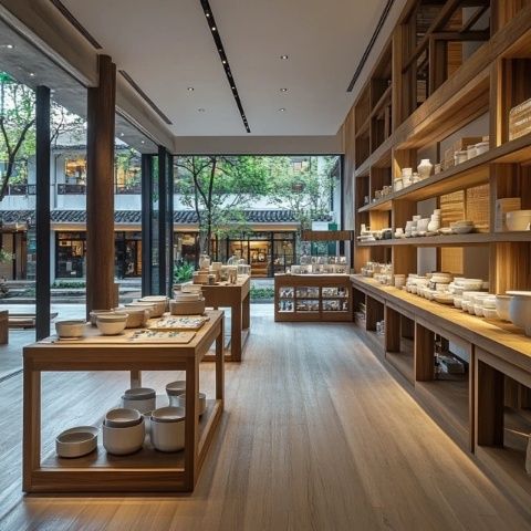五緣灣天虹購物中心二樓：積木主題餐廳與鄰近的積木教育體驗館