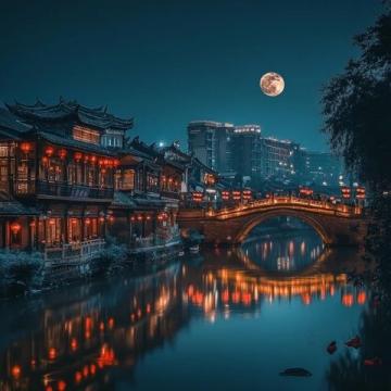 盤龍江夜游升燈光級改造！昆明又多了一個好玩的地方