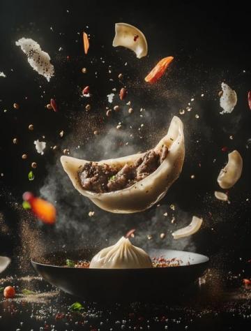 剛出爐的六角形浮粿：海蠣與瘦肉的完美結合