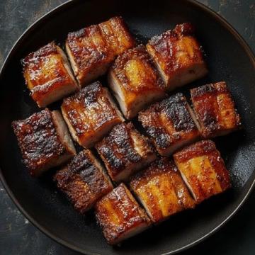 中式經(jīng)典:香煎五花肉,別名走油肉或燒白肉,風(fēng)味獨(dú)特的美食體驗