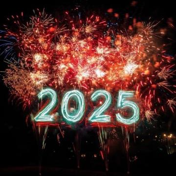 告別2024，喜迎2025，煙火昭彰，星月滾燙