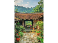 晨曦中的福建土樓：千年客家文化的魅力展現