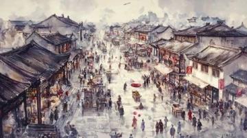 平江路繁華盛景：兩條平行街道共繪山水畫卷