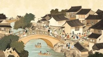 平江路繁華盛景：兩條平行街道共繪山水畫卷