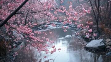三月探梅望月公園:紅梅映碧水,春意濃情深