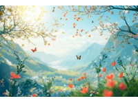 輕盈的春天里的風(fēng)景