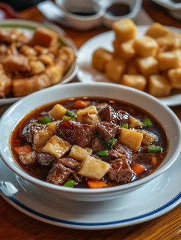 內蒙美食：大廚現(xiàn)場烹飪“肚包肉”香氣撲鼻超誘人！