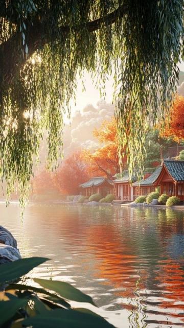 揚州春色如詩畫，游瘦湖賞大明寺風光