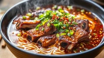 內(nèi)江牛肉面是四川省內(nèi)江市的特色傳統(tǒng)小吃，以其麻辣鮮香、