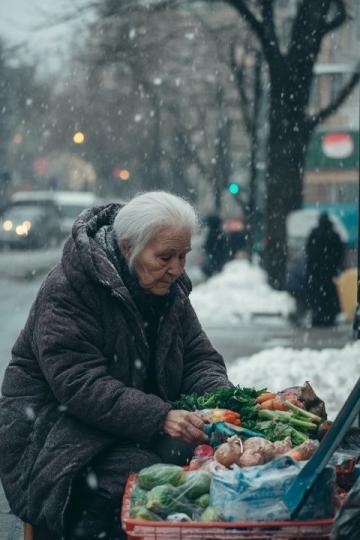 62歲老漢哈爾濱零下27度冰點(diǎn)擺攤賣(mài)活珠子與烤腸求生