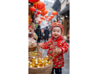 正月初六，郴州市步步高廣場門口滿是濃郁的春節(jié)氛圍，廣場上人頭攢動(dòng)