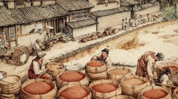 工筆畫中的毛筆字：美食文化的藝術展現