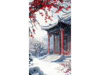 明朝一位道士見到山中的梅花，獨自傲立于雪中，寫下一首詠梅詩！