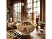 村廚偶遇古驛站，一碗豆角羊肉燜面暖人心