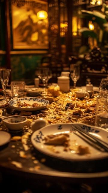 上海一專科醫(yī)生在飯店吃飯，點了3個菜和1瓶白酒，誰料，剛吃2口，他猛得一拍桌子