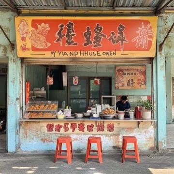 老式地攤上的美食高手：炒雞鹵肉涼皮一應俱全