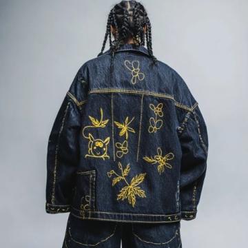 日本進口港山牛仔面料外套，柔軟舒適獨特工藝