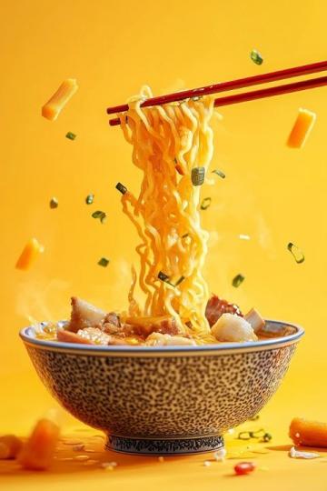 細(xì)而筋道的面條，酸辣甜味獨(dú)特，越吃越上癮