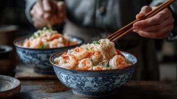 蒸粉絲鮮蝦，節日餐桌的經典美味佳肴