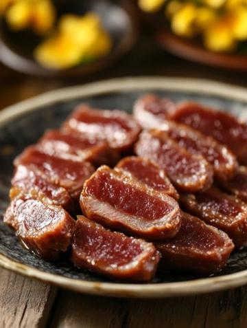 福建三明傳統(tǒng)美食：豬后腿肉制作的八大干肉脯干教程