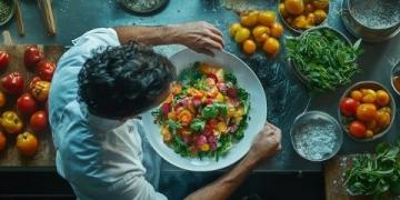 美食創作是一種將烹飪與藝術相結合的過程，通過創新的食材搭配、獨特的烹飪技巧和精致