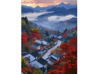遇見鎮坪，一城山色半城秋