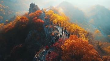韓國游客紛至沓來,新鄉南太行秋景引贊不已