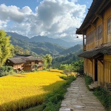 哈尼梯田吃了臘肉下山,再來建水吃豆腐