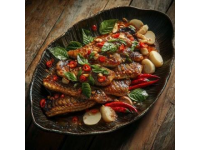 川菜傳統豆瓣魚(傳統金典川菜之一豆瓣魚,豆瓣魚是川菜中的傳統名菜，其色澤紅亮)
