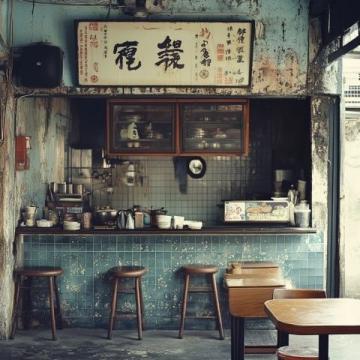 這個小城市的美食店還挺多的