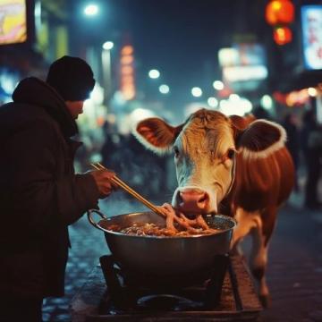 李姐在鄭州擺攤賣牛頭肉，一天準備了兩百斤牛頭肉，成本兩千塊錢