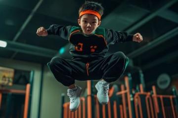 幼兒安全教育課：大班學生學習如何正確應對高處跳落與識別潛在危險點
