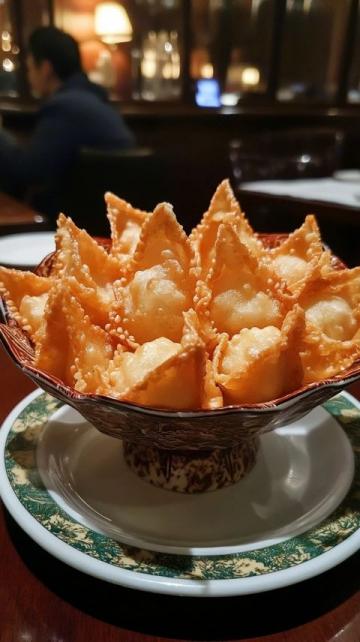 炸餃子皮裹大蝦神仙美食別錯過