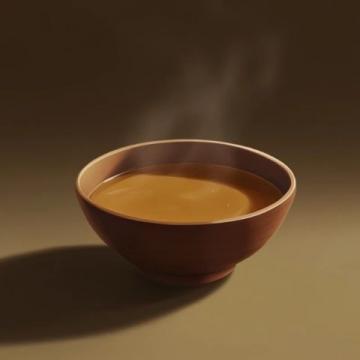 我知道了，下面就是答案： 一碗濃湯，滿足我的胃口！