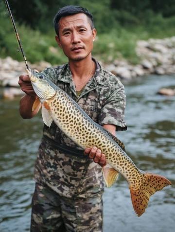 黃河岸邊釣客驚現26斤大鯉魚
