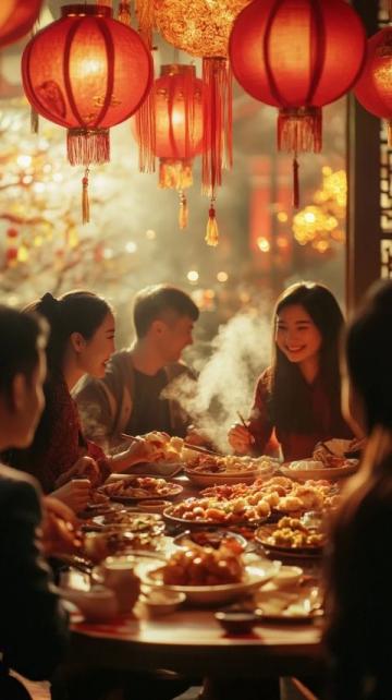 過(guò)年時(shí)節(jié)，團(tuán)圓夜里的那一桌豐盛年夜飯