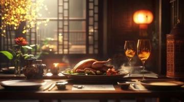 秋意漸濃的瞬間吃在中國(guó)老北京烤鴨、門釘肉餅、鐺炮牛肉;